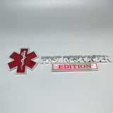 First Responder Kit Metal Car Emblem