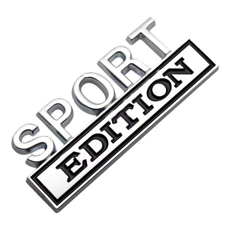 SPORT Edition Metal Emblem Fender Badge Badgeslide