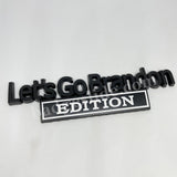 NEW Let's Go Brandon EDITION Emblem Fender Badge