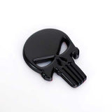 2pcs Skeleton Skull Punisher Emblem Badge