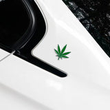 2pcs Leaves Shape Car Emblem Fender Badge