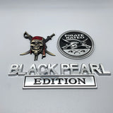 Pirate Kit Metal Car Emblem Fender Badge