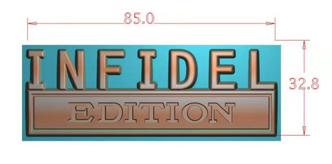 INFIDEL EDITION Emblem Custom Fender Badge 8pcs