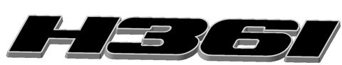 H36I Custom Car Emblem Metal Badge