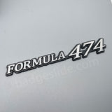 FORMULA 474 Metal Emblem Car Badge-2pcs