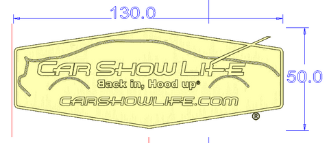 Car Show Life Custom Emblem Car Badge 3PCS