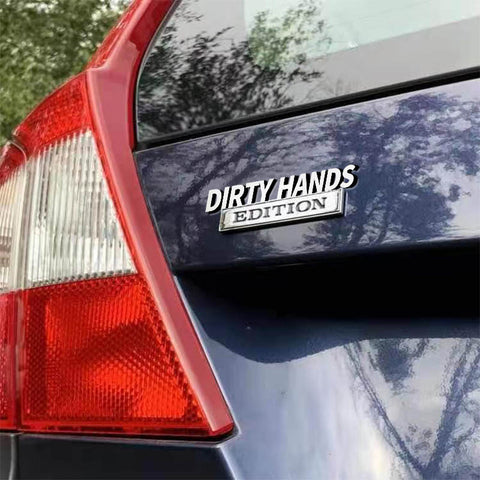 [Pre-order]Dirty Hands EDITION Car Emblem Metal Badge