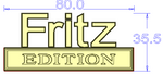 Fritz EDITION Metal Custom Emblem Car Badge