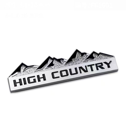 HIGH COUNTRY Snow Mountain Metal Emblem