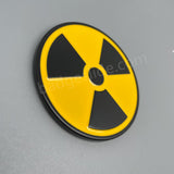 Nuclear Radiation Symbol Metal Car Badge