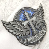 Ride by Faith Metal Car Badge Emblem