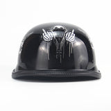 Rebel Soul Skull Motorcycle Half Face Helmet for Cruisers