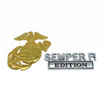 Marine Corps Kit Car Emblem Metal Badge