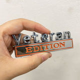 Veteran Edition Metal Emblem Fender Badge