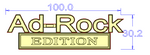 Ad-Rock EDITION Badge Custom Emblem Car Metal Badge 2pcs