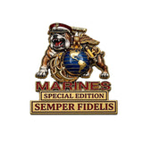 Marines Bulldog Car Badge Metal Emblem