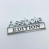 1PC Asshole Edition Emblem Fender Badge
