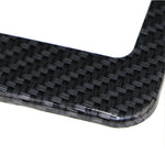 Carbon Pattern Stainless Steel License Plate Frame