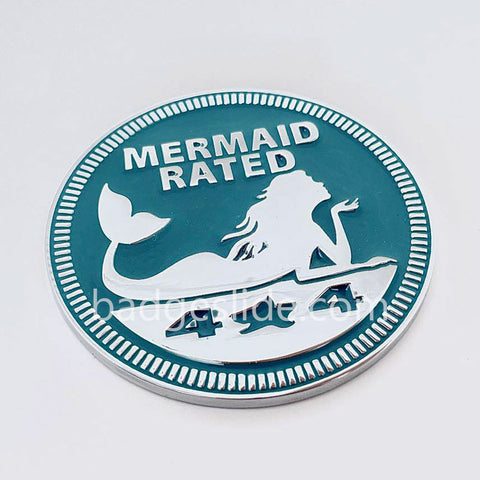 MERMAID RATED 4x4 SUVs CAR Badge