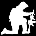 4pcs Soldier Vinyl Sticker Waterproof Decal
