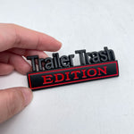 2-pack Trailer Trash Edition Metal Car Badge