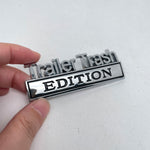 2-pack Trailer Trash Edition Metal Car Badge