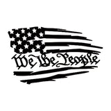 2pcs We The People Vinyl Sticker Waterproof Decal