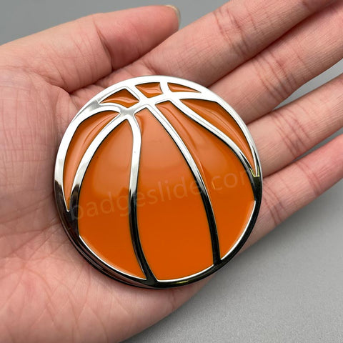 Basketball Solid Metal Badge Car Emblem