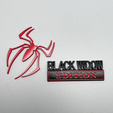 Black Widow Spider Metal Car Emblem