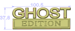 GHOST EDITION Custom Car Emblem Metal Badge