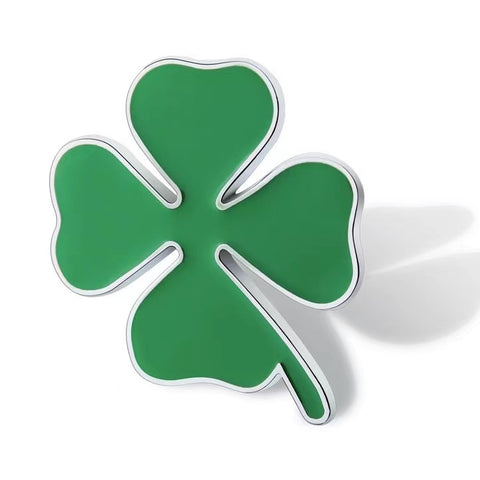 2pcs Green Shamrock Car Emblem Fender Badge