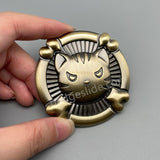 Funny Kitty Solid Metal Badge Car Emblem