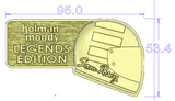 Legends Edition Holman Moody Metal Custom Emblem Car Badge 8pcs