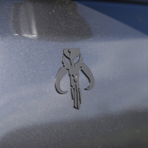 Mandalorian Car Emblem Solid Metal Badge