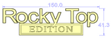 Rocky Top EDITION Metal Emblem Car Badge 2pcs