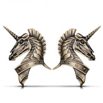 1 Pair Unicorn Metal CarBadge