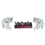 Valhalla EDITION with Pair Wolf Car Emblem Metal Badge