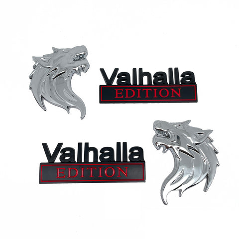 Buy Pair Silver Soft 3D Wolf Petrol Tank Fairing Custom Decal Stickers Badge Emblem In Default - Foto 9