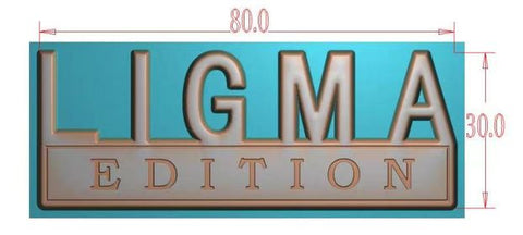 The Original LIGMA EDITION Emblem Fender Badge-Custom-3pcs