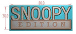 The Original S N O O P Y EDITION Emblem Fender Badge-Custom-5pcs