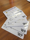 5pcs White Privilege Card