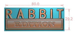 The Original RABBIT EDITION Emblem Fender Badge-Custom-3pcs