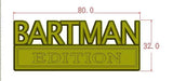 The Original BARTMAN Emblem Fender Badge-Custom-2