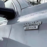 The Original Less White Edition Emblem Fender Badge