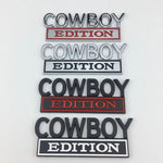 COWBOY Edition Original Metal Car Emblem