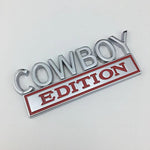 COWBOY Edition Original Metal Car Emblem