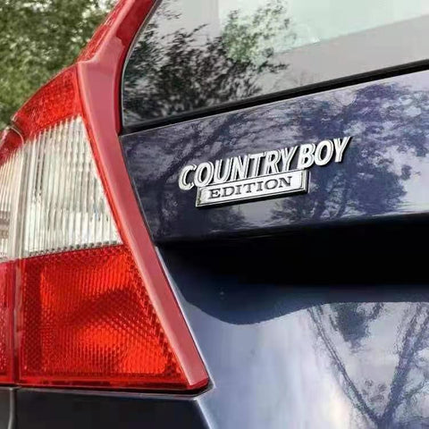 COUNTRY BOY Edition Metal Emblem Fender Badge