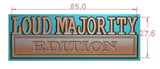 The Original LOUD MAJORITY  EDITION Emblem Fender Badge-Custom-3pcs-white and the rest in black