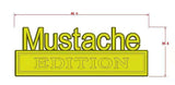 The Original Mustache EDITION Emblem Fender Badge-Custom-3pcs