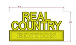 The Original REAL COUNTRY EDITION Emblem Fender Badge-Custom-3